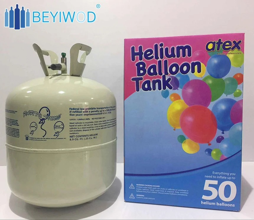 40 Cu ft Helium Balloon Inflation Kit with Filler Valve and Cylinder