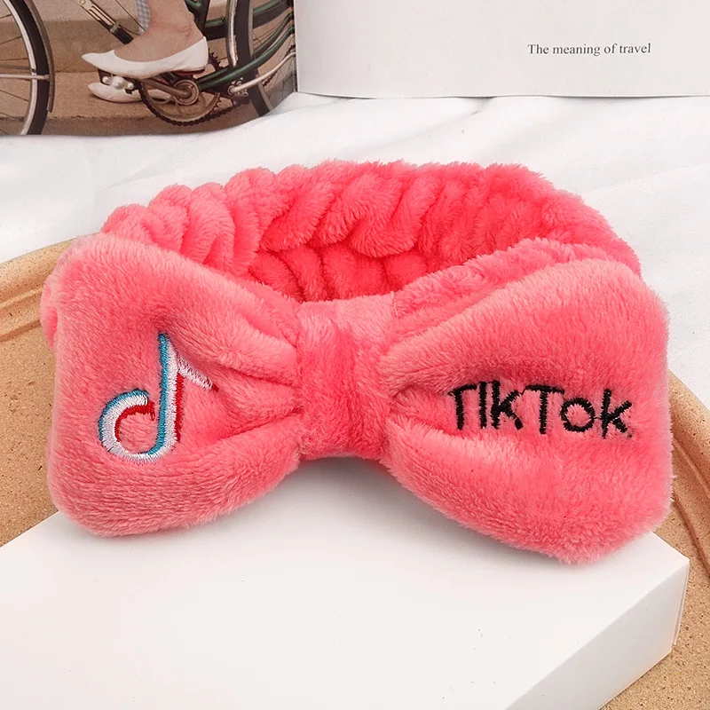 Hot Sale Tik Tok Butterfly Bow Hairband Creative Letter Plush Hair Bows -  Buy Tik Tok Hair Bows,Plush Hair Bows,Letter Hair Bows Product on  