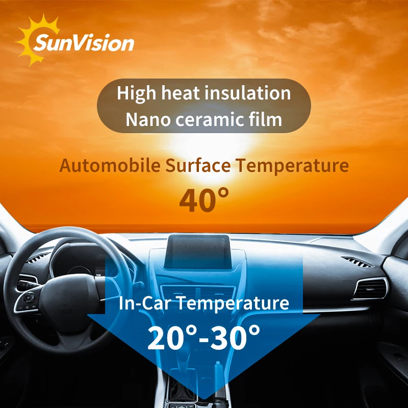Rollos Polarizado Para Carro Solar Control Sun protection Glass Window Film 2ply Insulfilm Car Film Window Tint