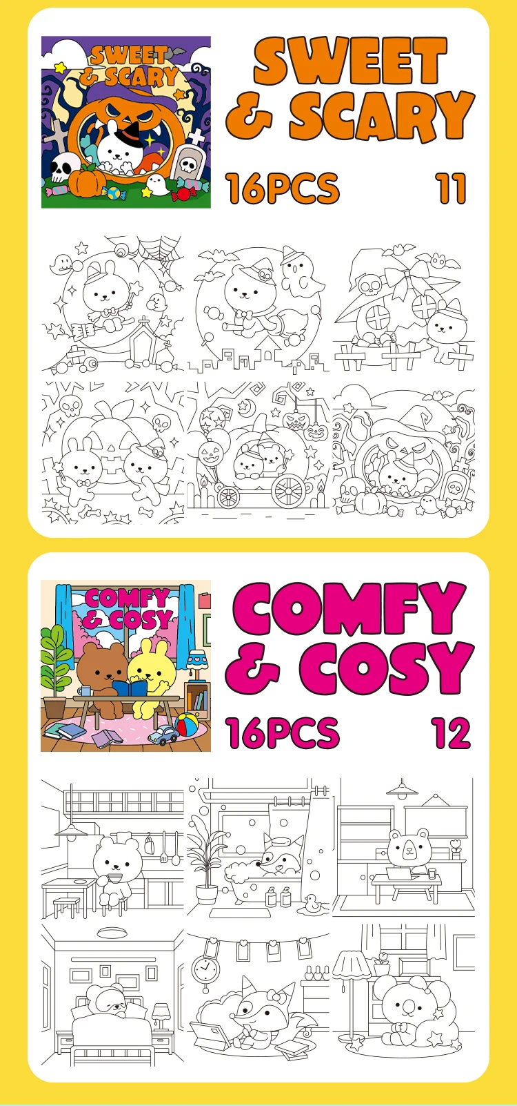 product custom wholesale factory paper printing service oem simple 2026 ins cute early education coloring books for kids adult-12