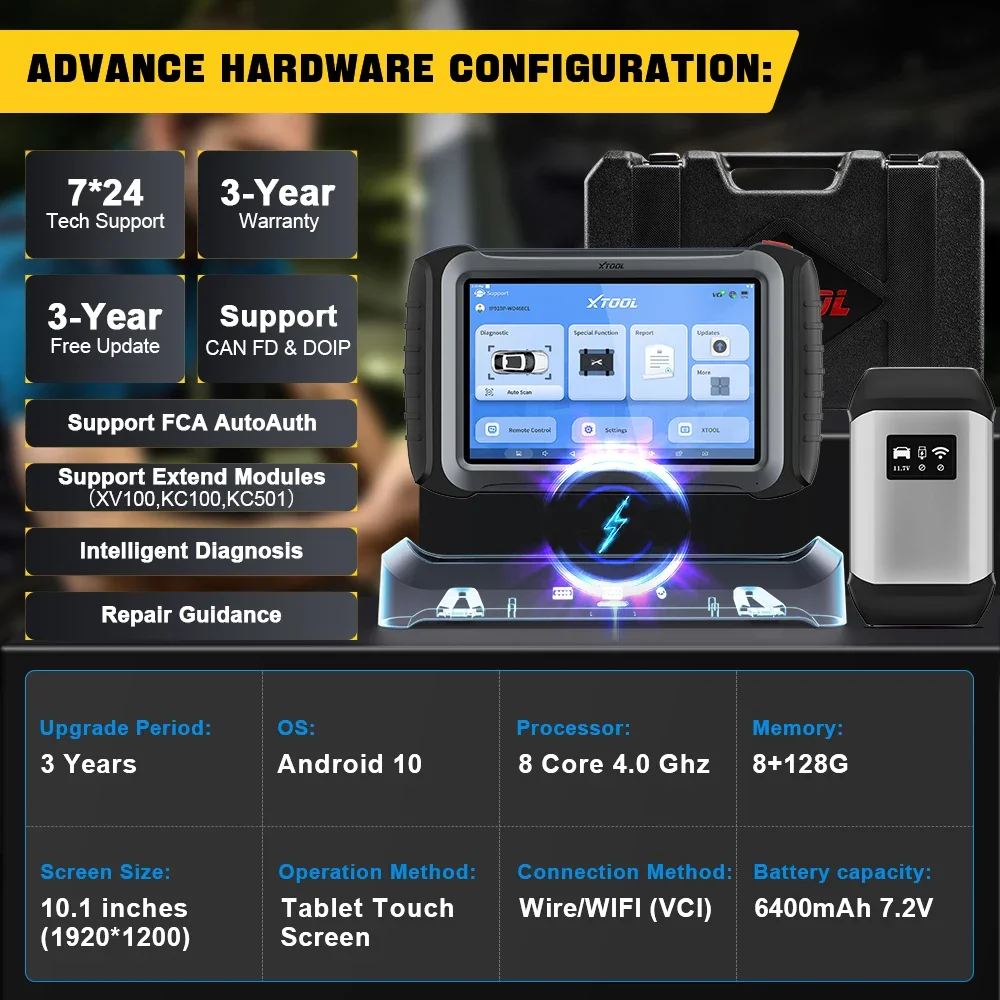 XTOOL INPLUS IP919PRO Car Diagnostic Scanner Automotivo Tools ECU Coding Programming 42+ Services With CANFD DOIP Topology FCA