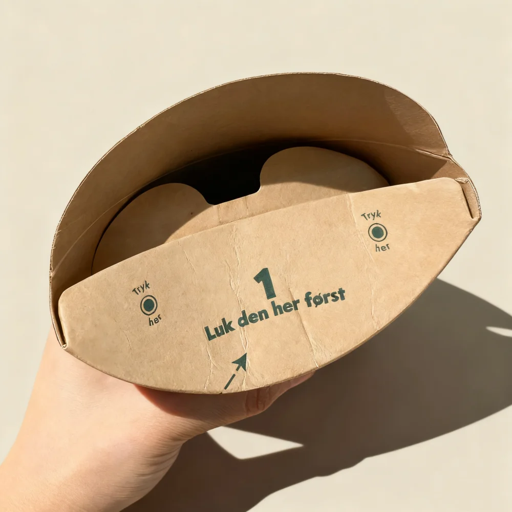 Free Sample Custom Logo Size Cafe Paper Disposable Foldable Butterfly Cup Kraft Hot Drink Cup No Lids Easy Drinking