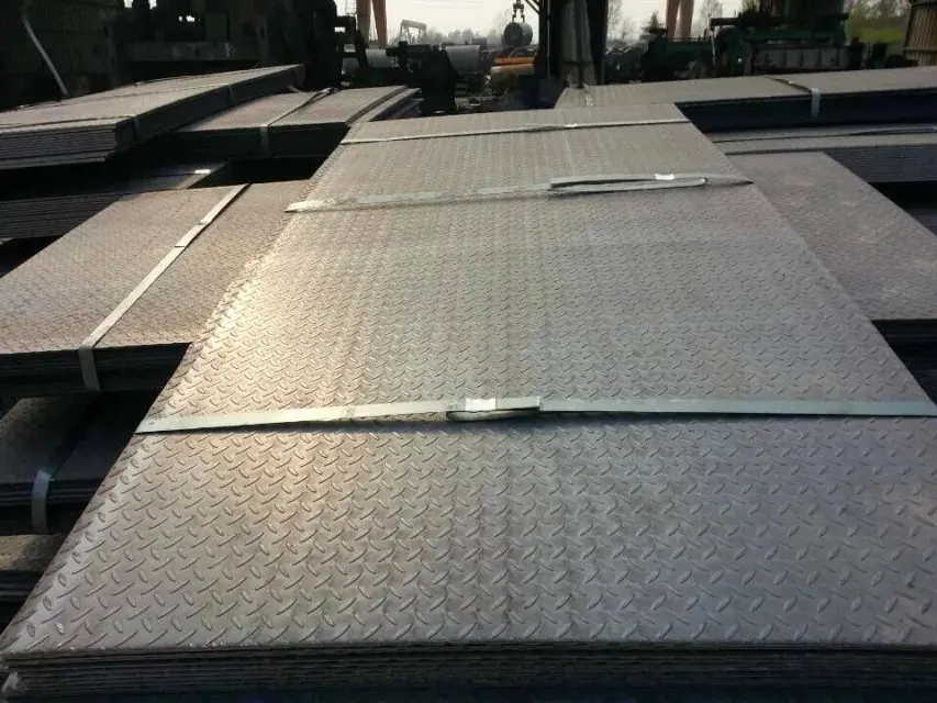 High Quality Q235B Q355B Checkered Steel Coil Carbon Steel Plate Checkered Plate for Building Construction