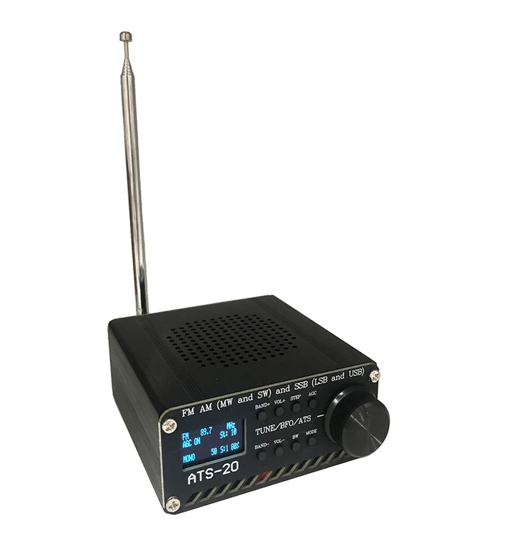 New ATS-20+ Plus ATS20 V2 SI4732 Radio Receiver FM AM (MW & SW) SSB (LSB &  USB) with battery + Antenna + Speaker + Case| Alibaba.com