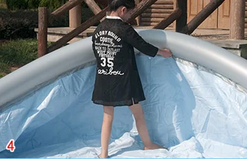 For Bestway 57265 Fast Set PVC Inflatable Pool Above Ground Swimming and Paddling Pool for Children and Newborns