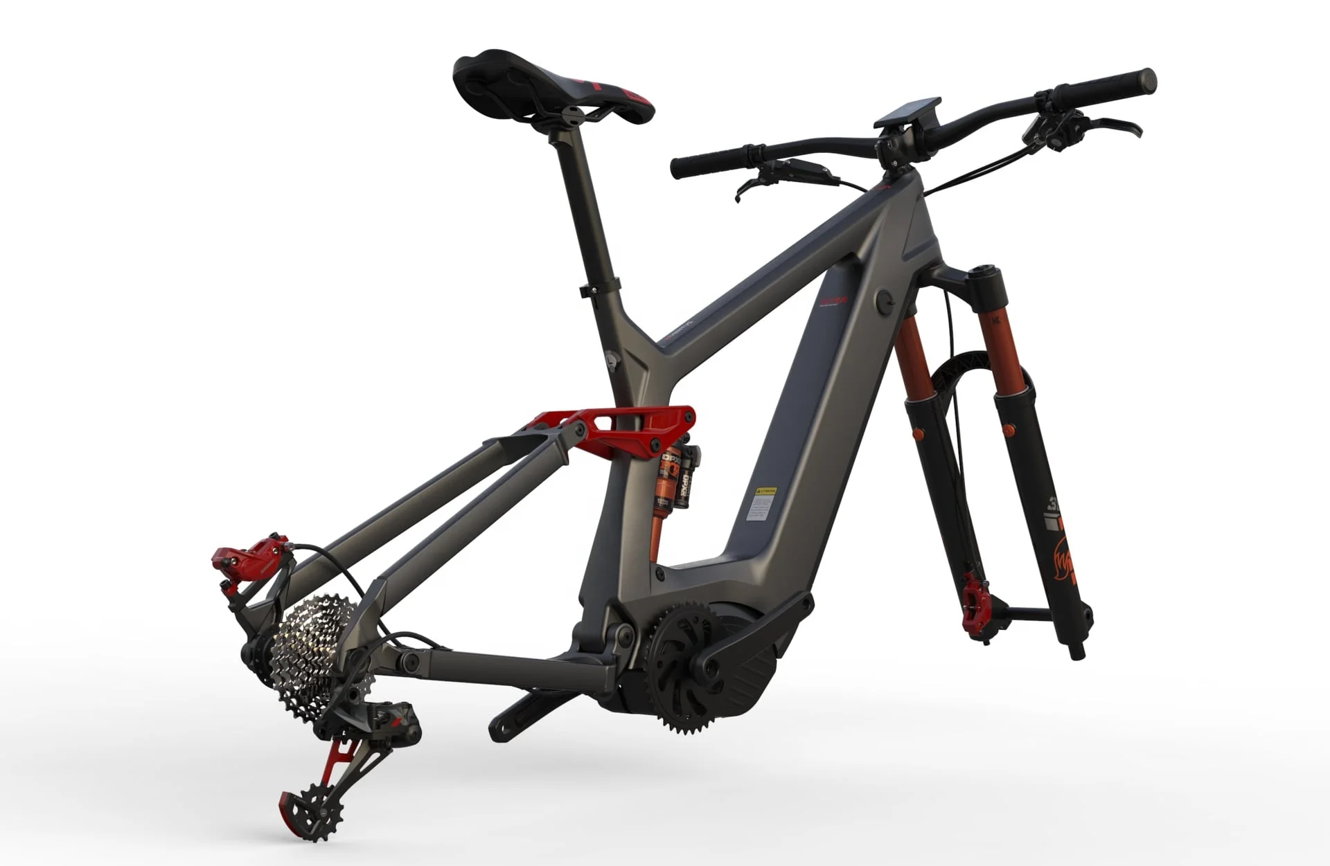 Cadre Carbone Cadre Vtt Electrique FEUILLE Ebike Cadre En Fiber De