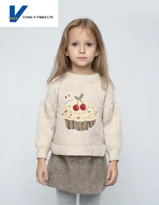 China V-Times 2026 Girls' Spring and Autumn Sweater Stylish New Baby Knitwear Children's Clothing