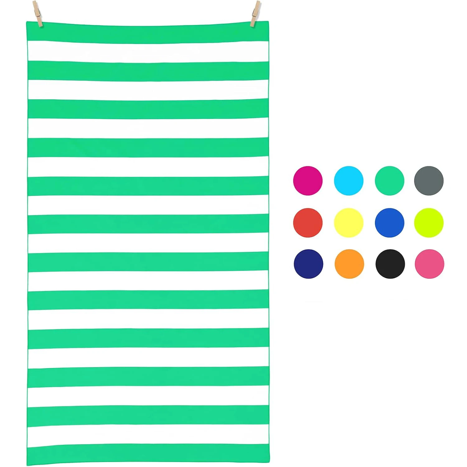 OEM ODM Custom Design Logo High Quality Sand-Free Microfiber Beach Towel Novelty Pattern Bath Swim Fabric for Wholesale