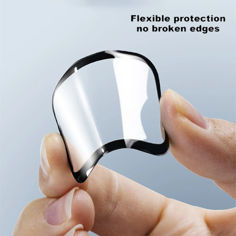 3D PMMA Film with Easy Installation Kit for Apple Smart Watch Full Glue Screen Protector 38MM 40MM 42MM 44MM 41MM 45MM 49MM