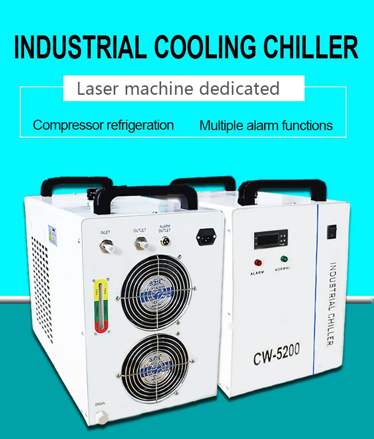 Industrial Chiller Cw3000 Cw5200 Industrial Water Chiller Water Cooling ...