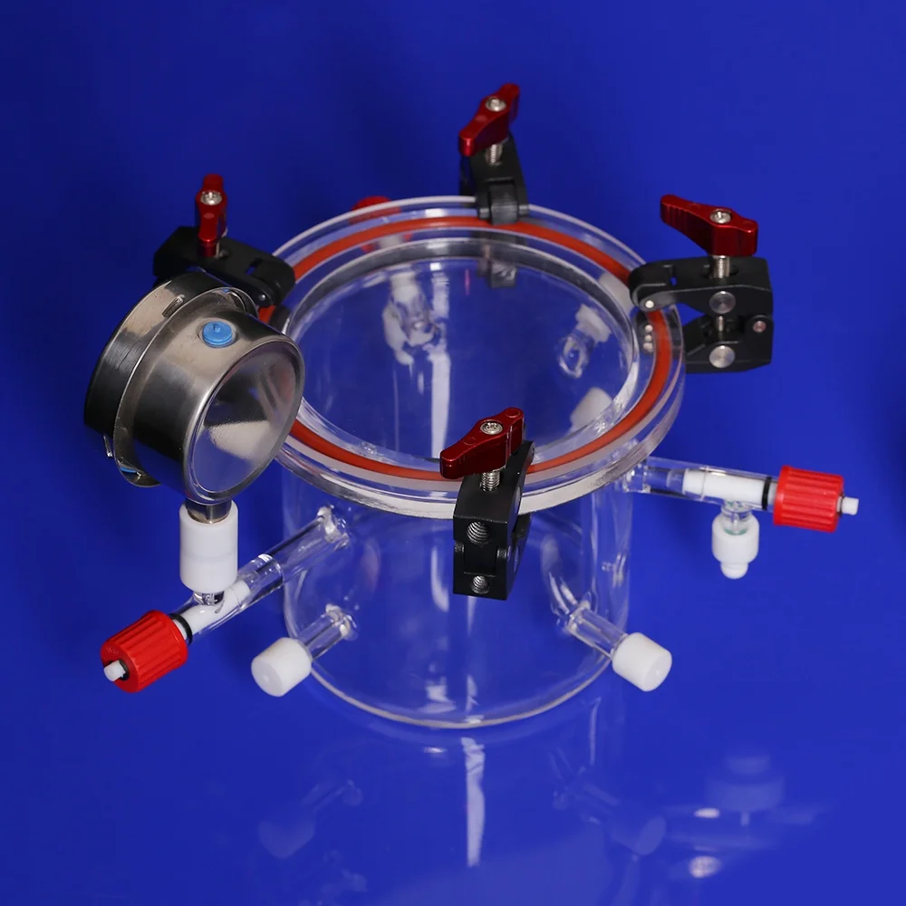 Lab Fused Quartz Reactor with Vacuum and Discharge Photocatalytic SO2 Removal Chemical Composition SiO2