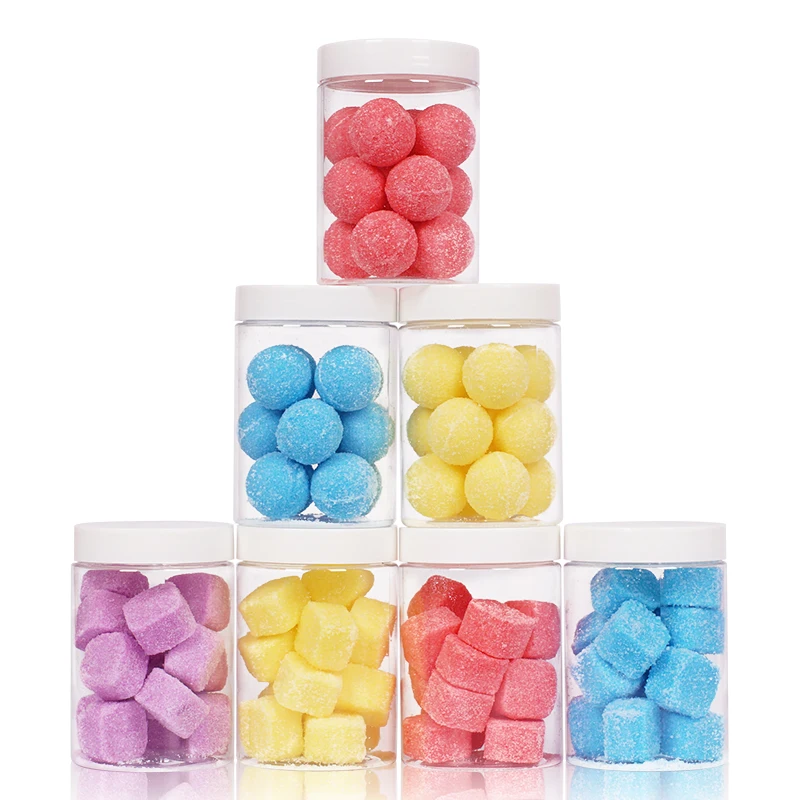 Private Label Wholesale Canned Natural Organic Exfoliating Face Foaming Cubes Brushed Ball Cubes Sugar Body Scrub