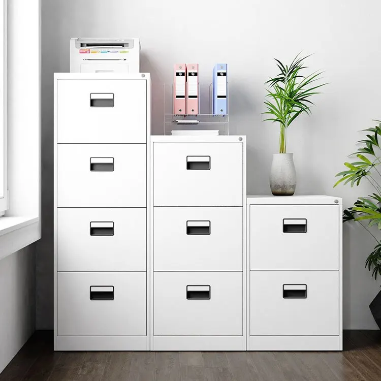 Employee Storage File Cupboard Keeping Vertical Home Office KD Structure 2 3 4 Drawers Steel Metal Filing Cabinet