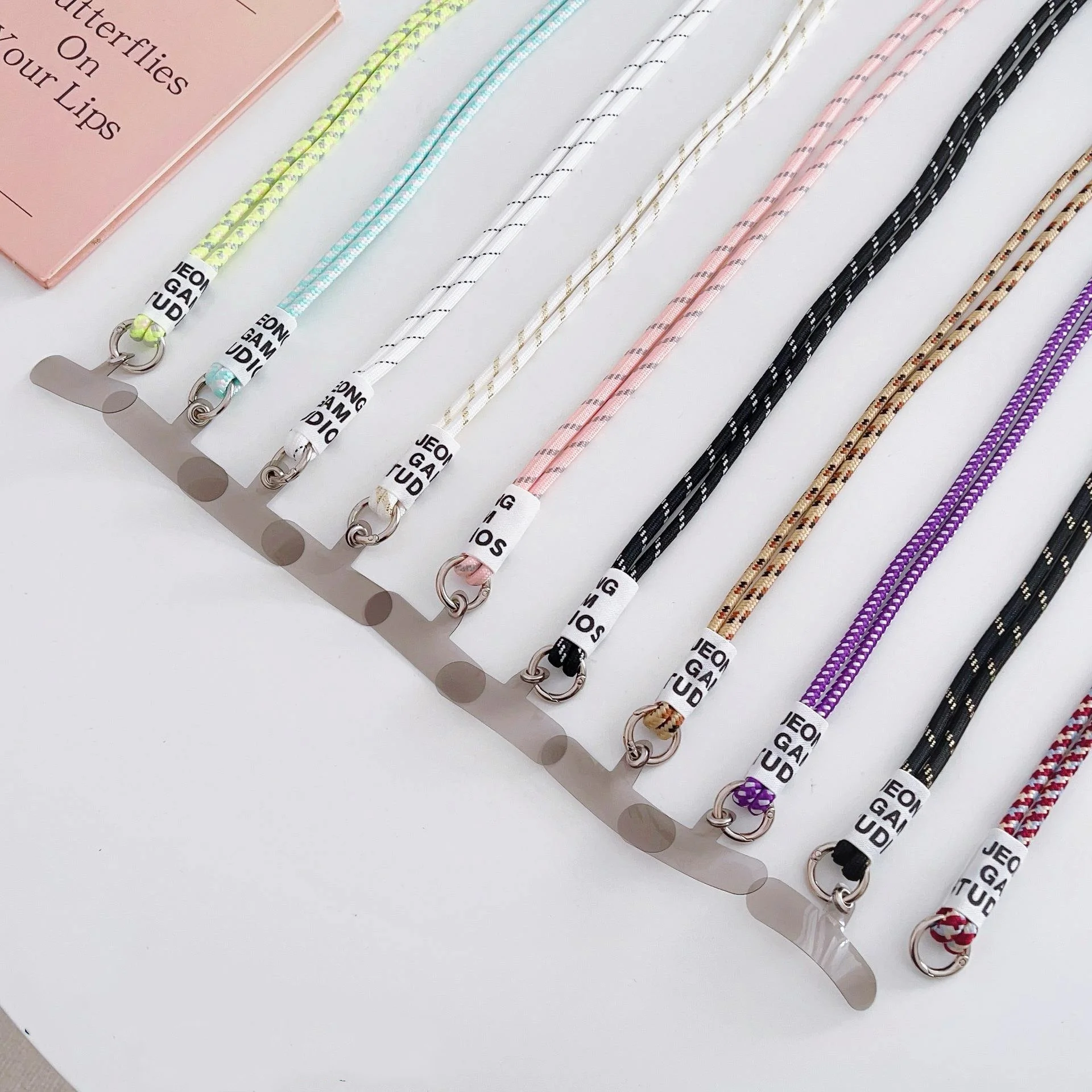 product phone lanyard crossbody with 2 phone tabs adjustable anti theft phone strap for neck lanyard cross body for travel essentials-3