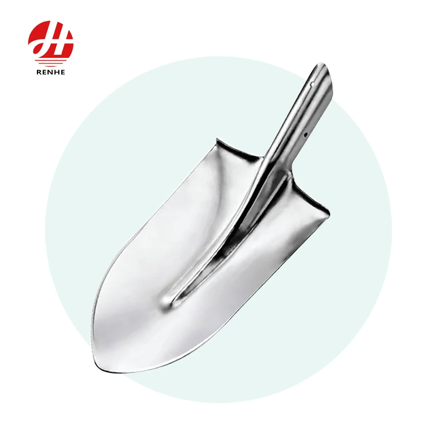 Korkealaatuinen valkoteräksinen puutarhalapio, maatalous- ja kaivutyöhön tarkoitettu lapion pää