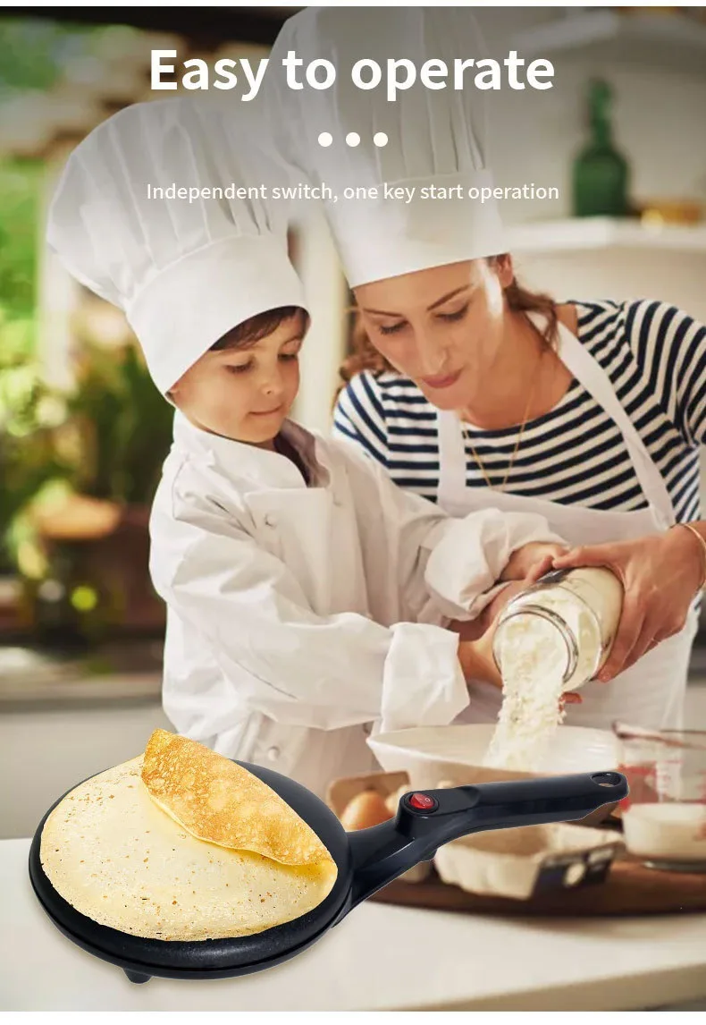 Machine à crêpes, crêpière électrique | Machine à crêpes électrique portable Baker - Crêpière à chauffante, poêle à crêpes portative à revêtement antiadhésif pour le petit déjeuner fait maison le mati Machine à crêpes, crêpière électrique | Machine à crêpes électrique portable Baker - Crêpière à chauffante, poêle à crêpes portative à revêtement antiadhésif pour le petit déjeuner fait maison le mati