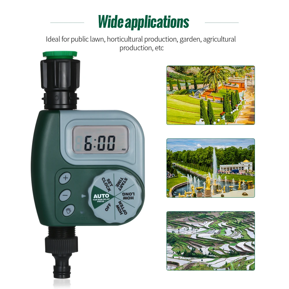 IP65 Waterproof Automatic Watering Timer of Outdoor Water Timer for Garden Hose Watering Timer