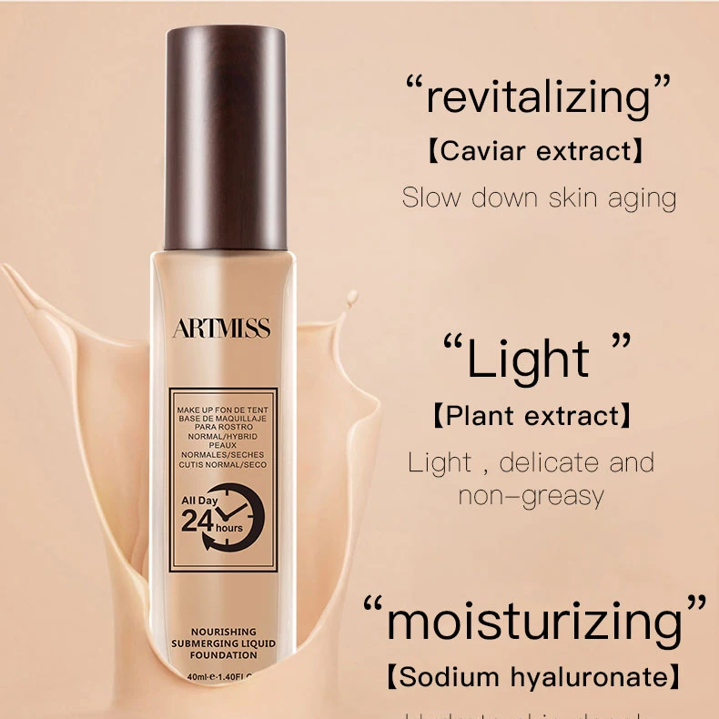 High Quality Foundation Concealer 24 Hours Waterproof Long Lasting Hd Liquid Foundation