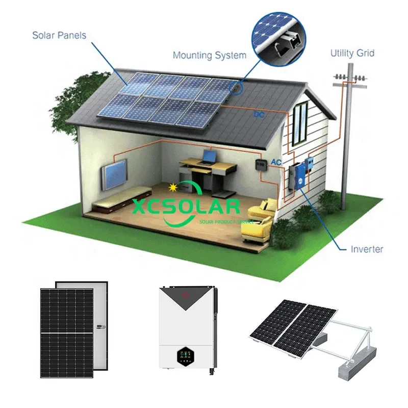 30 Years Warranty 20KW Solar Power Station System off grid hybrid solar energy system with Lithium Battery/Gel Battery System