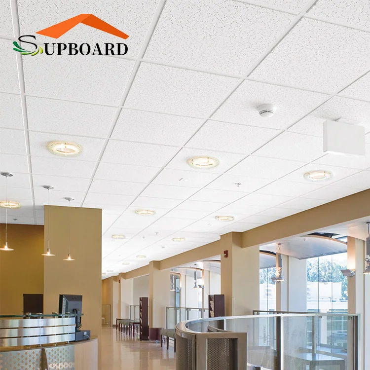 Cheap Interior Building Finishing Heat Resistant Mineral Fiber Ceiling Materials in Hospital