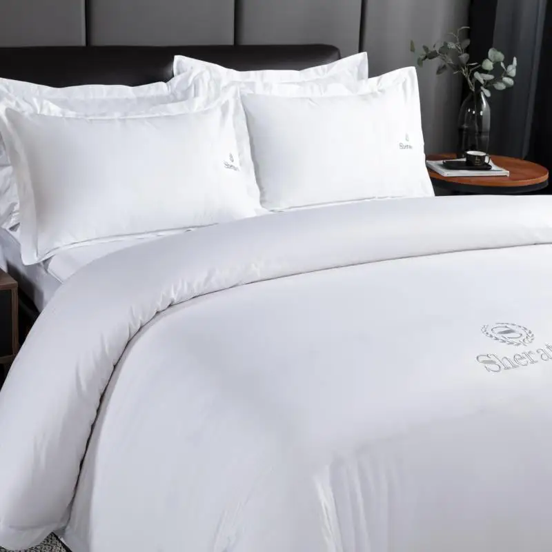 5 Star Hotel Linen White Luxury Hilton Sheraton 100 Cotton Hotel