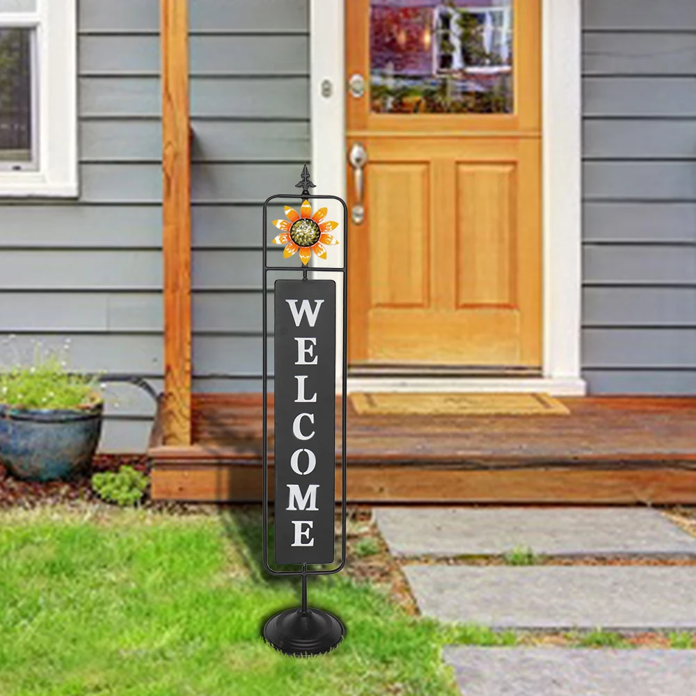 Home PorchCrafts  Metal  Welcome Sign For Front Porch