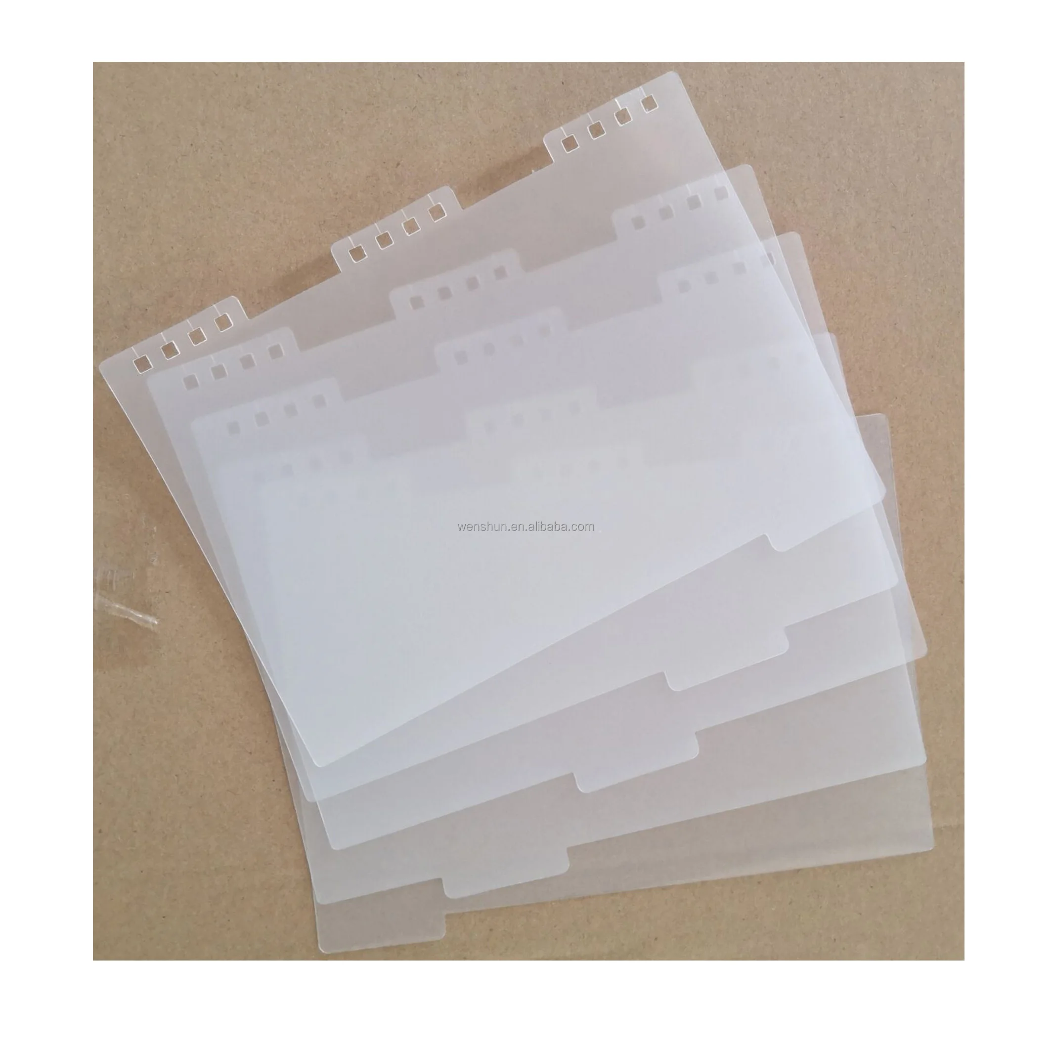 A5 Assorted Colors Disbound Plastic Pp Index 5-tab Divider For Planner ...
