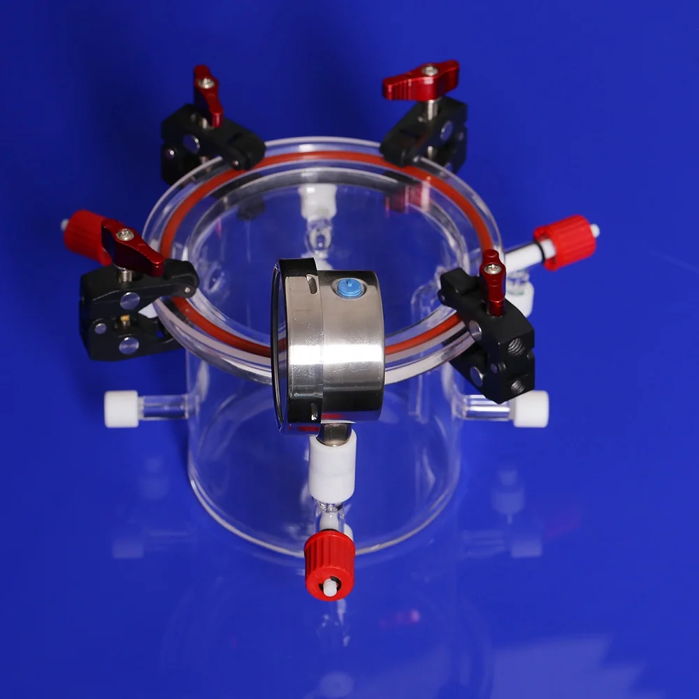Lab Fused Quartz Reactor with Vacuum and Discharge Photocatalytic SO2 Removal Chemical Composition SiO2