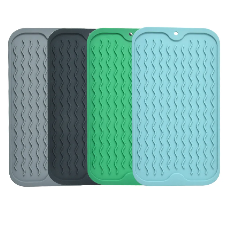 Tappetino drenante in silicone per utensili da cucina, stoviglie in vetro, strumenti da forno e spatole – design moderno e semplice