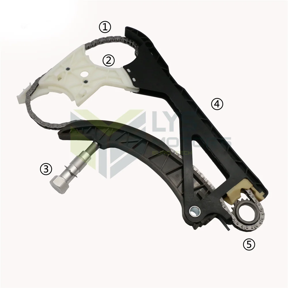 YEEDAKY Engine Timing Chain Kit For BMW N51 N52 S55 - Fits 328, 535i, X3-X6, M4 Models (Replaces 11318648732 Etc.)