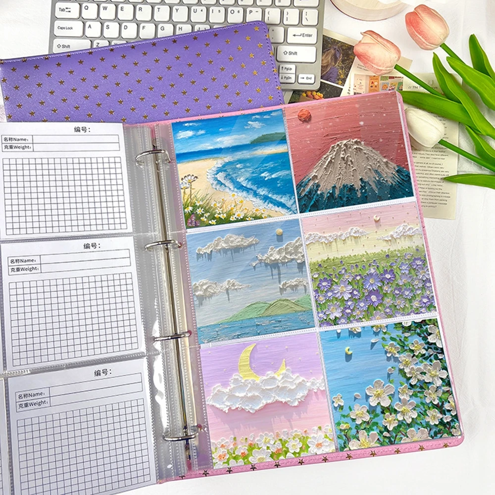 a4 card sleeves 40 Pack 240 Pockets A6 Binder Business Sleeves, Ultra-Clear K-pop Photocard Sleeves, Double Sided 3 Pocket 6 Ring Planner Refill Pages for Business Card, Credit Card and K-pop Photocard High transparents and waterproof for ensure you can keep contents visible and safe when you storage your cards 12/16 Pockets Trading Card Binder