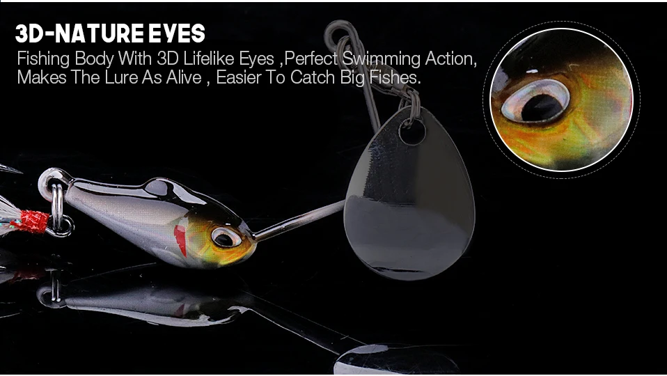 8g 12g Revolutionary Long Cast Mini Vibration Lure Blade Chatterbait