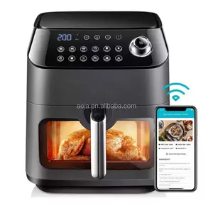 6.5L Oil Free  Oven Commercial Digital Stainless Steel Home Use Touch Screen High Quality OEM ODM 1700W Air Fryers With Handle