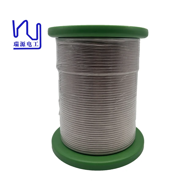 2USTCF 0.1mm*460 flat nylon served litz wire 4*2mm profiled stranded copper wire