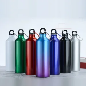 750ml Large-Capacity Outdoor Portable Sports Aluminum Water Bottle Direct Drinking Printed Logo Camping Gift Cup