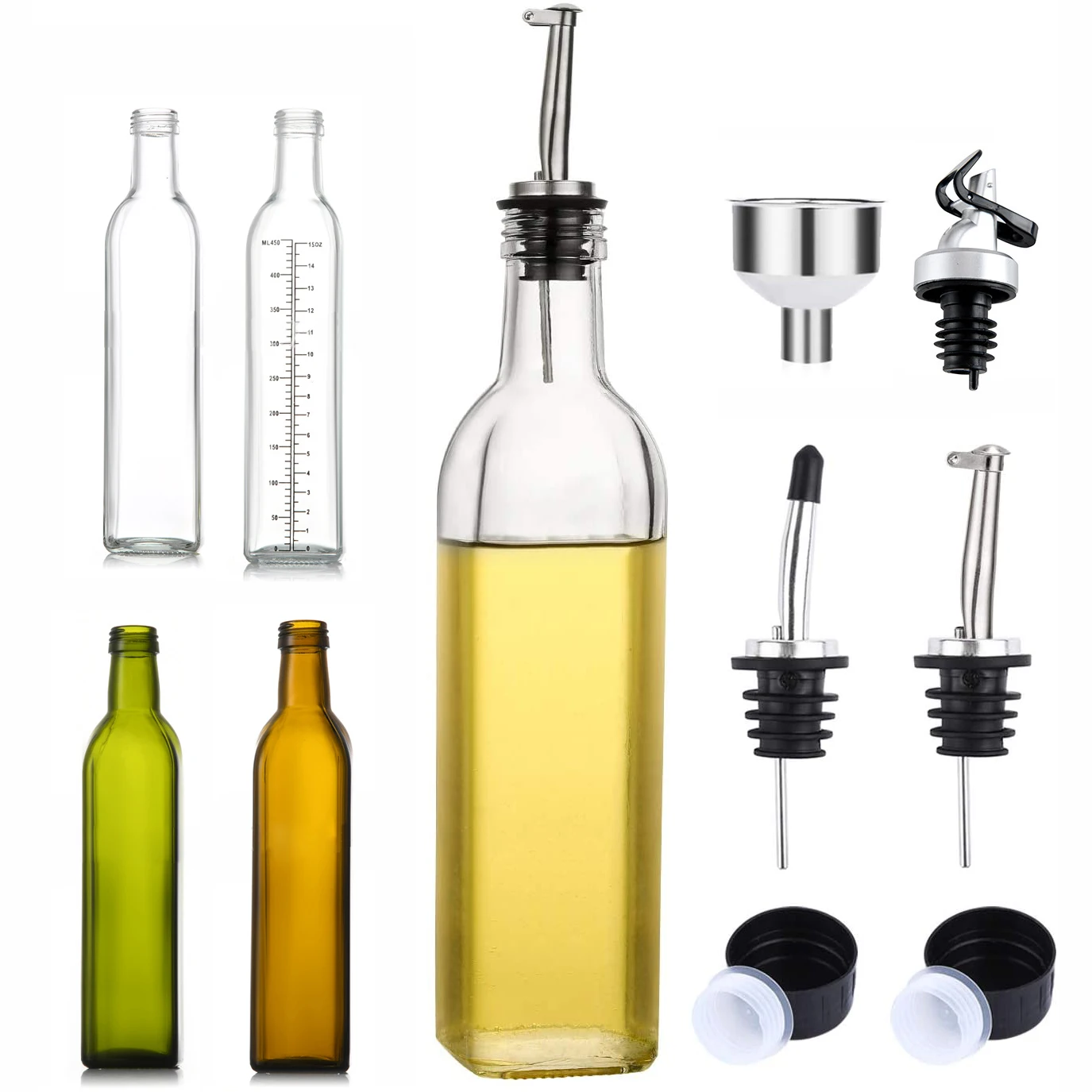 Glass Oil Dispenser Bottle - 500ML