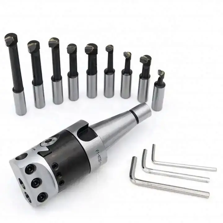 TEBAK CNC Machine Tools Accessories 2 Inch 3inch 4inch Rough Boring Head 0.01mm Adjustable 50mm 75mm 100mm F1 Boring Head
