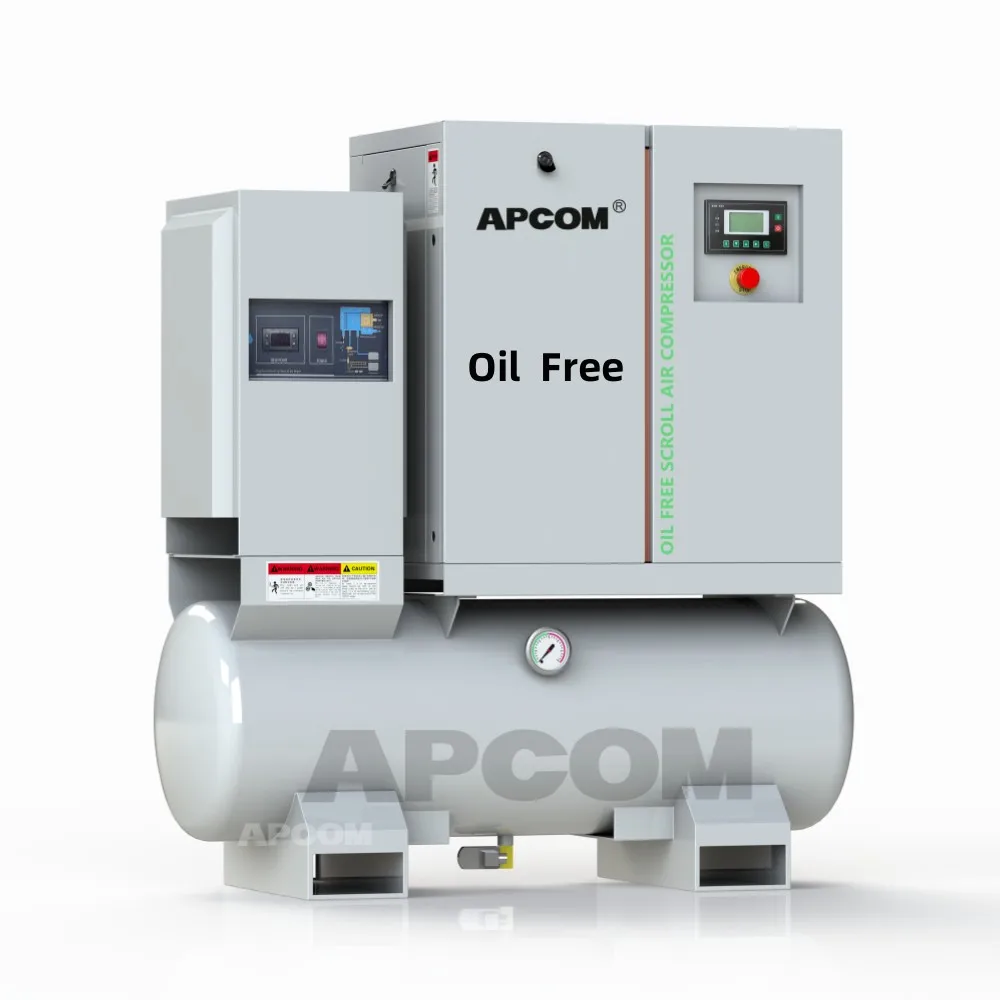 Compressor Unit Best Oil Free Air Compressor HP S175 Oil-Lubricated Tank  Mount Fire Protection Compressor