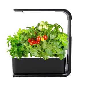 Vertak Hydroponics Growing System 3 Pods Home Garden Indoor Adjustable Spectrum Led Grow Light Garden Planter
