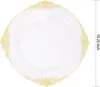 White with gold rim