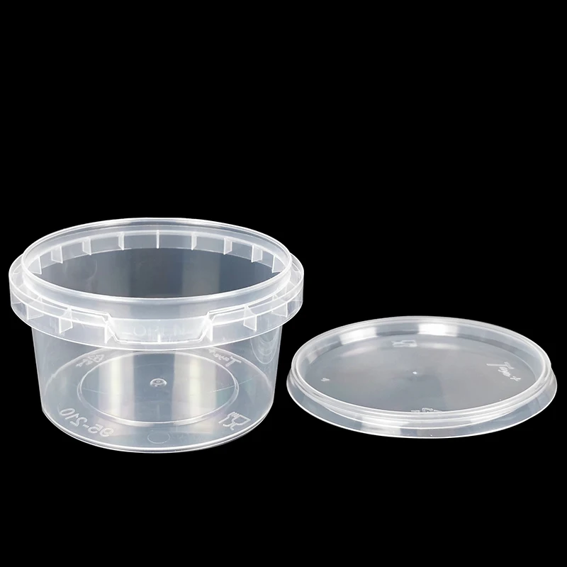 2025 Personalized  Lock Lid Deli Container 200g 250g 500g 1000g Tamper Evident Containers with Lid
