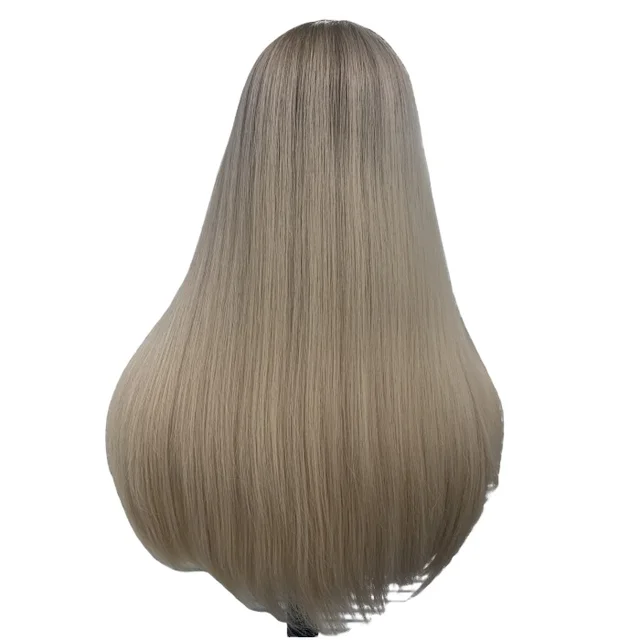 Factory Price Silk Lining Ashy Blonde European Virgin Human hair Lace Top Jewish Wig Kosher Wigs