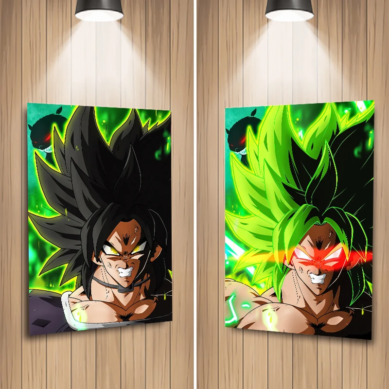 Dragon Ball Super Goku and Vegeta 3D Anime Poster Wall Art