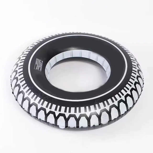 Factory-Wholesale Multi-Specification Inflatable PVC Swimming Ring Black Tire Water Toys for Kids for Pool Use