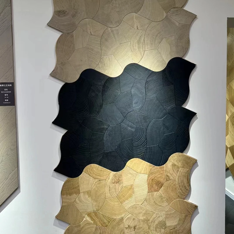 Low MOQ Wholesale Price Custom Parquet Floor Linoleum Parquet Flooring Woven Hard Wood Parquet Flooring China