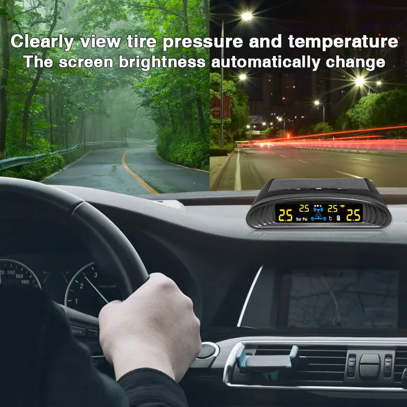 spy Auto Sensors Tire Pressure Sensor Tire Gauge 2023 Universal Smart Tpms