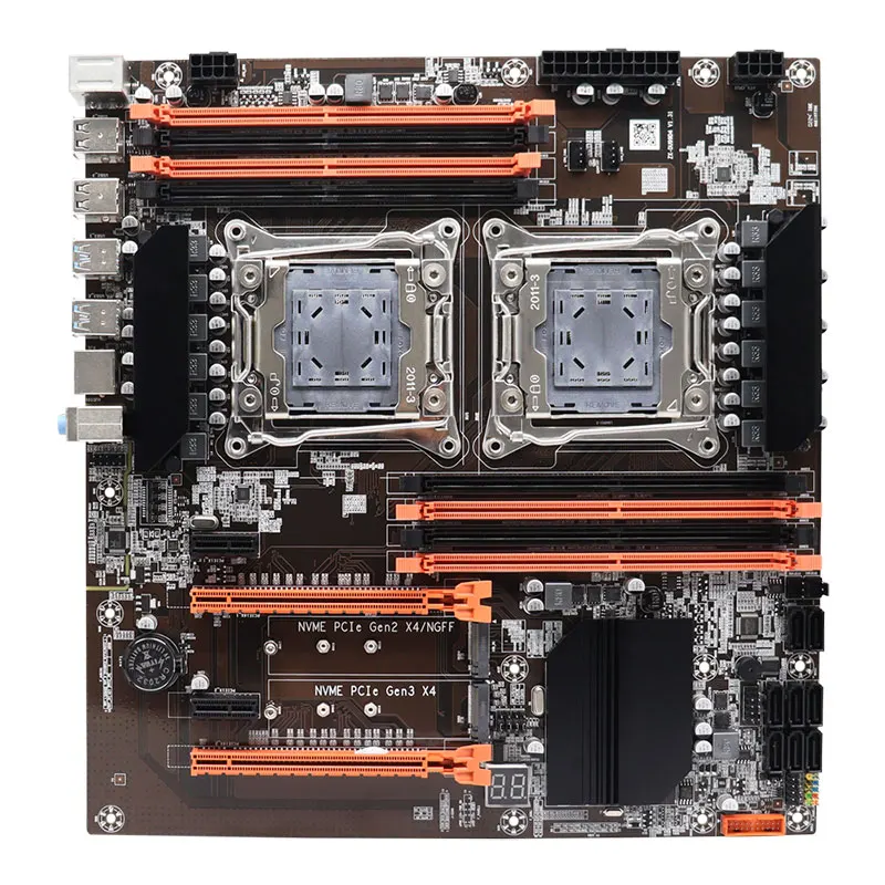 X99 Motherboard Kit E5 2680v4 Dual CPU X99 8GB 16GB DDR4 RAM E-ATX