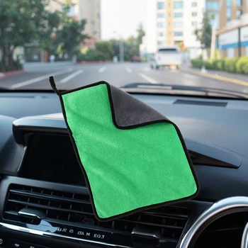 20*30cm Car Wash Microfiber Towel for Car Cleaning and Drying Serving As a Convenient Console Cover