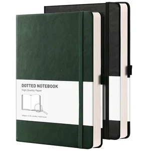 Wholesale Custom PU Hardcover Premium Thick Paper Journal Planner Notebook Fine Inner Pocket Style for Business School Agenda PP