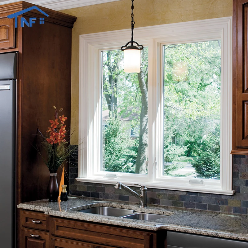 Modern Casement Windows Aluminum Profil Tempered Glass Aluminum Frame